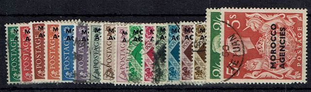 Image of Morocco Agencies SG 77/93 FU British Commonwealth Stamp